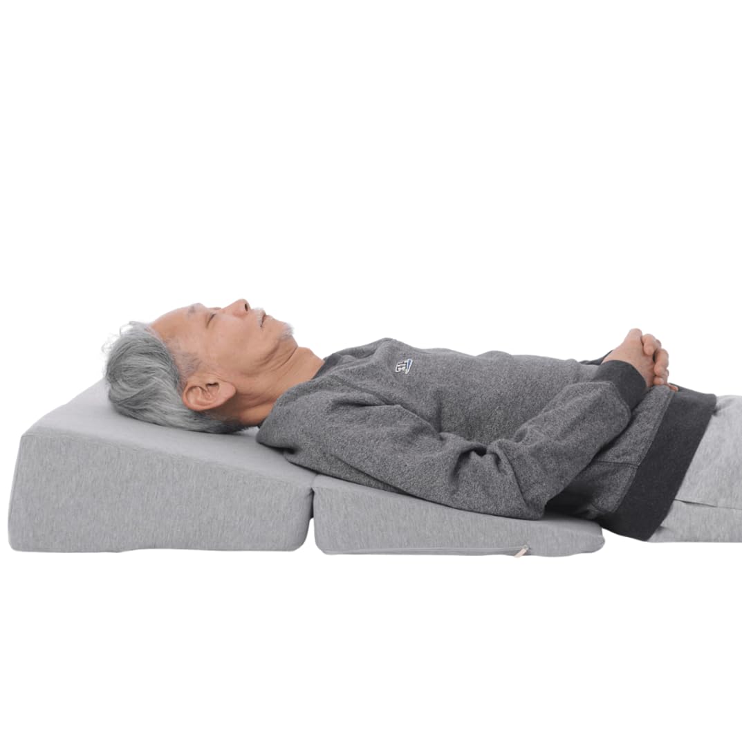 

Dr. Shin Wedge Pillow, Triangular Pillow for Reflux Esophagitis, Doctor-Designed Triangular Cushion with Exquisite Angle, Wide Width of 70cm, Memory