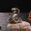 Wealth Miniatures Statue Luck Brass Crafts Creative Snake Figurine  New Year Decoration