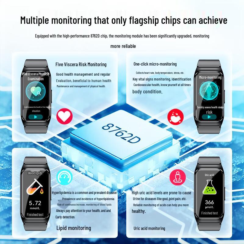 BoBi Smart Health Tracker Watch with Non-Invasive Glucose & BP Monitoring (CN version)