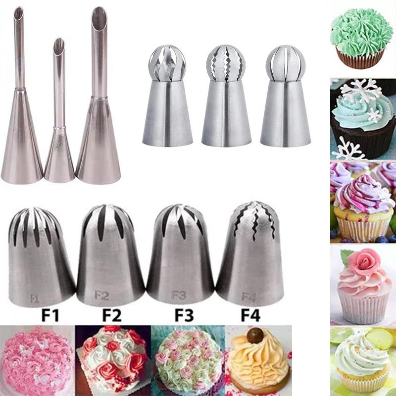 Russian Piping Tips Set Professional Cake Decorating Nozzles for Floral Frosting Designs Cupcake Icing Pastry Decorating Tools