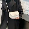 Trendy Urban Minimalist Lock Closure Shoulder Bag For Women Versatile Small Square Style