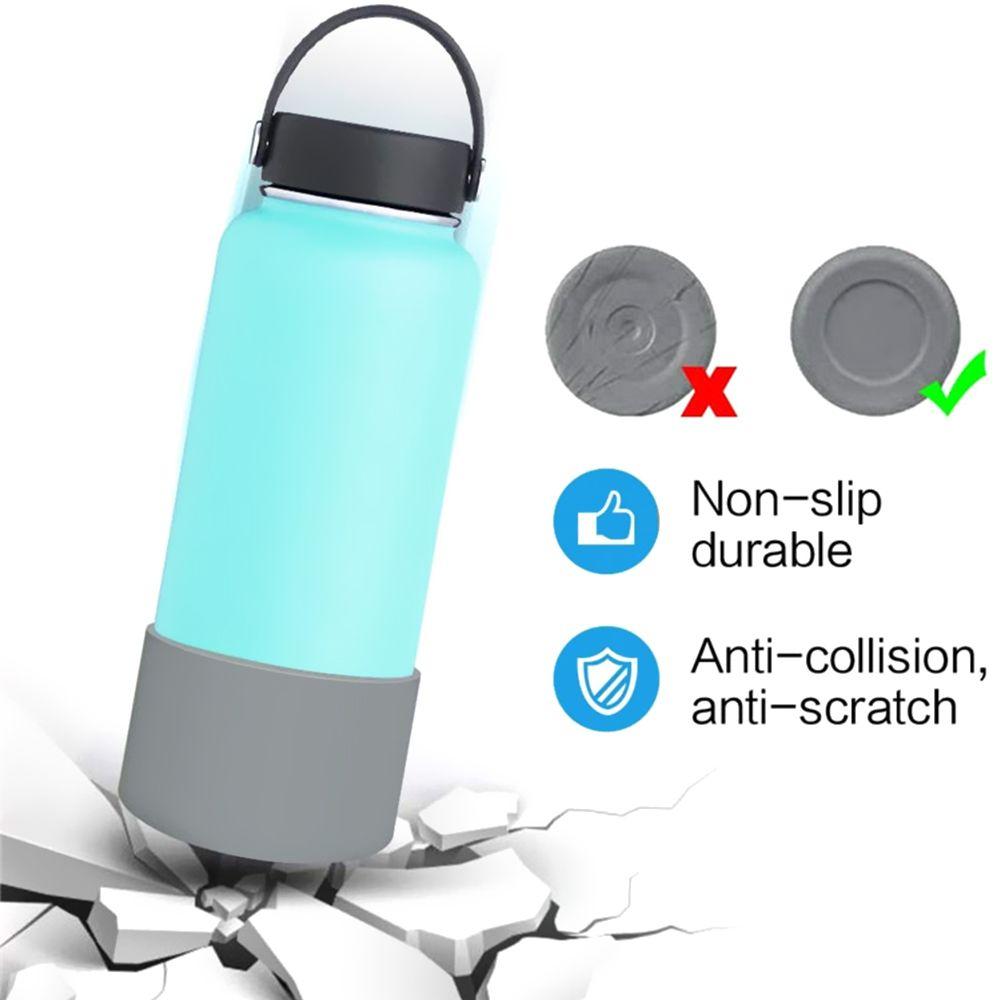 Funda protectora de silicona para botella de agua de 32 a 40 oz, antideslizante.