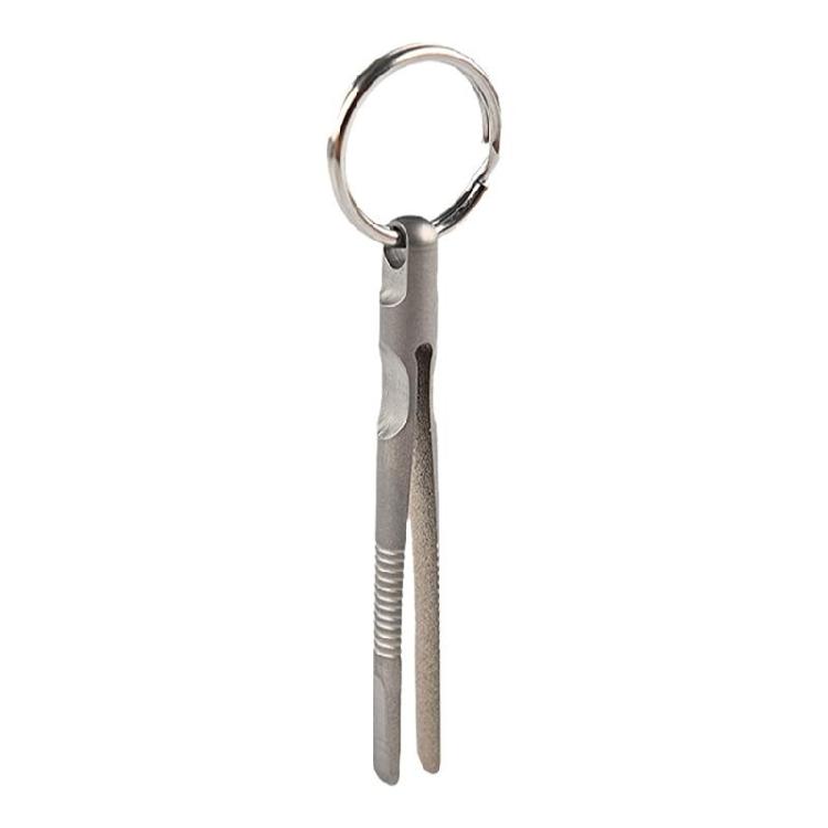 Alloy Tweezers TC4 Tweezers for Outdoor Travel Camping CNC Mini Twe