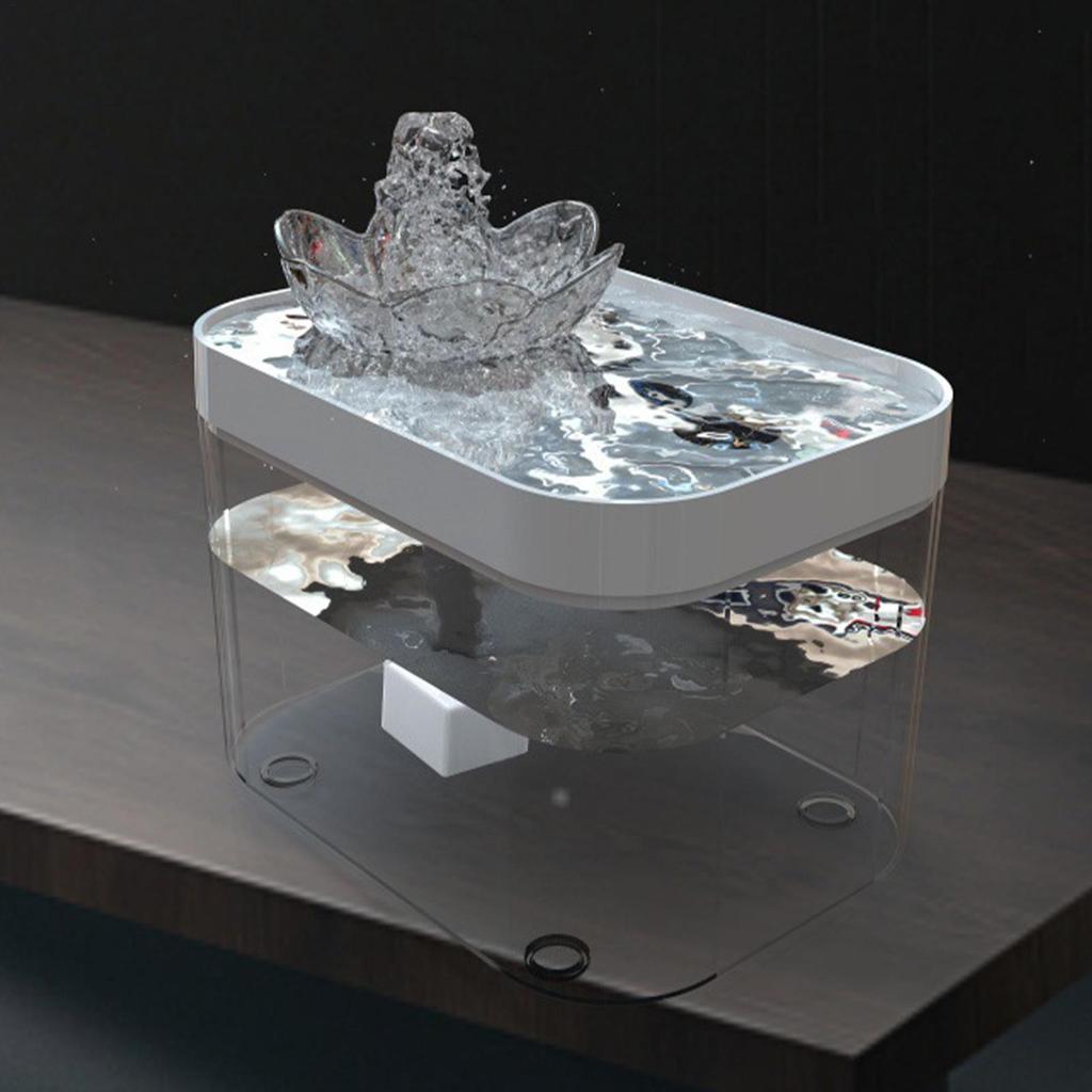 Water Fountains For Cats Indoor USB Rechargeable Pet Dispenser Silent Automatic Dog Water Dispenser For Indoor Home Kitten Dog