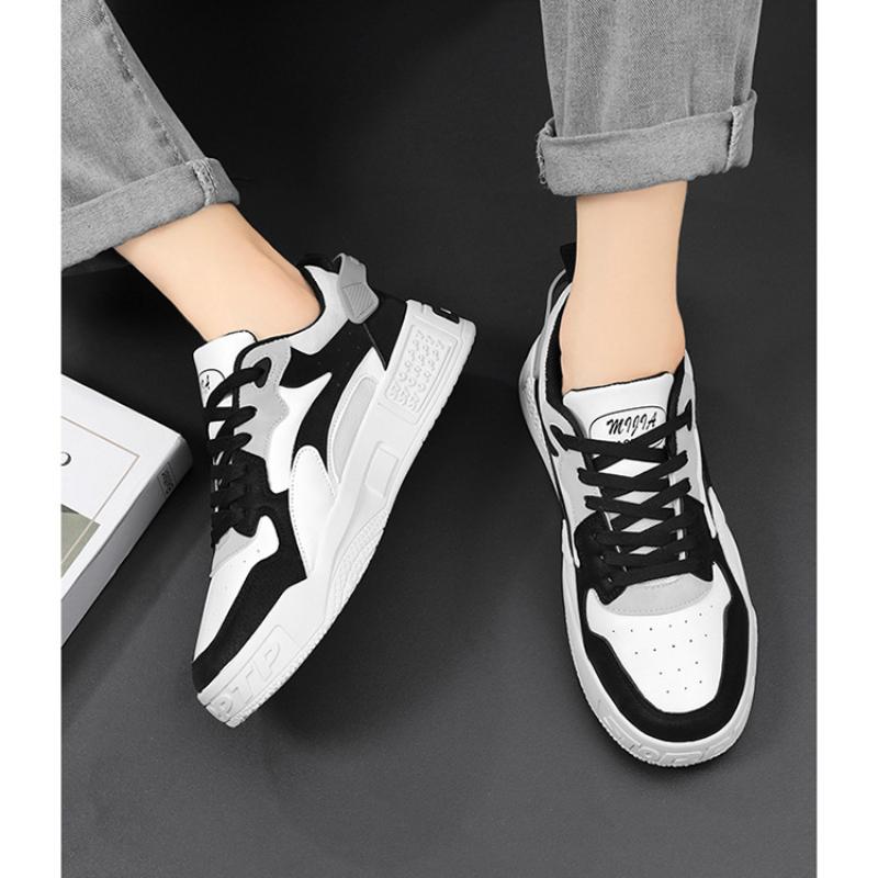 2024 Leather Men's Shoes Luxury Brand England Trend Casual Shoes Men Sneakers Breathable Leisure Male Footwear Chaussure Homme