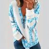 Women Long Sleeve Half Zip Pullover V Neck Printed Casual Loose Sweatshirt