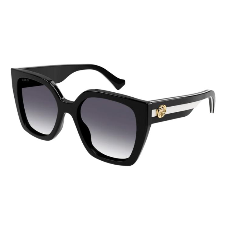 Gucci Original Design Acetate Square Sunglasses Unisex Couple Black