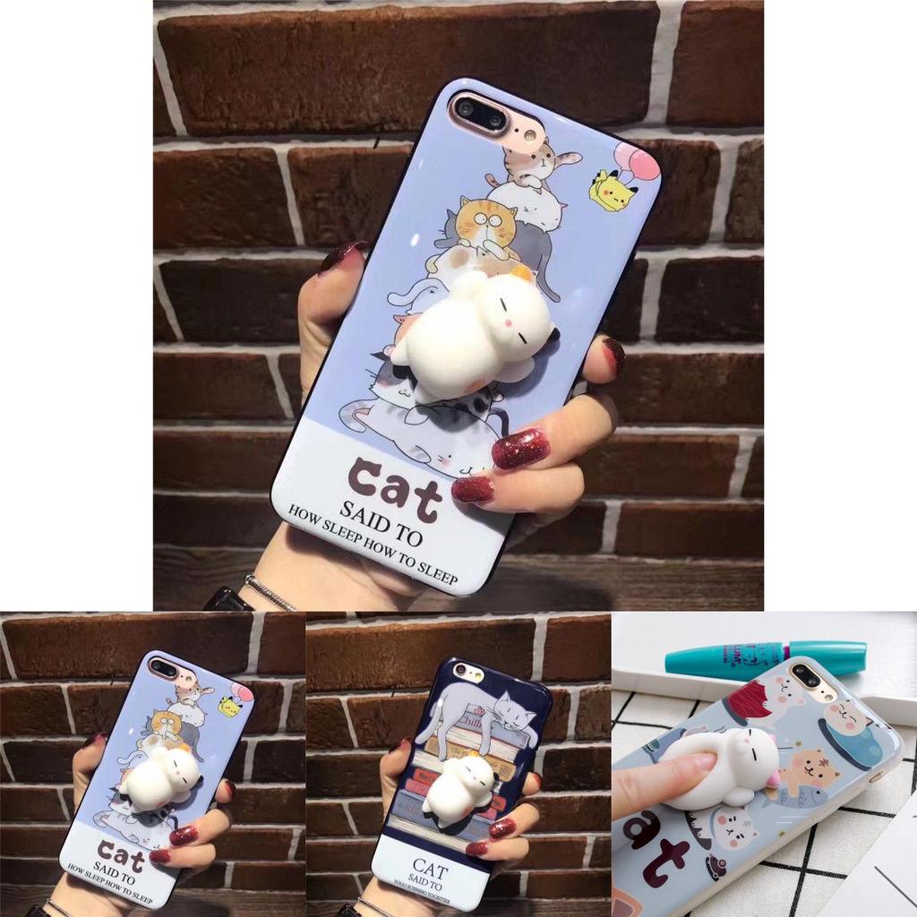 3d Lovely Cartoon Cat Soft Silicone Back Phone Case Cover For Iphone 6s77plus