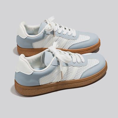 Neue atmungsaktive Mesh-Trainingsschuhe für Damen, neue Damenmode-Board-Schuhe für Frühling und Sommer, bequem, weiche Sohle, runde Spitze