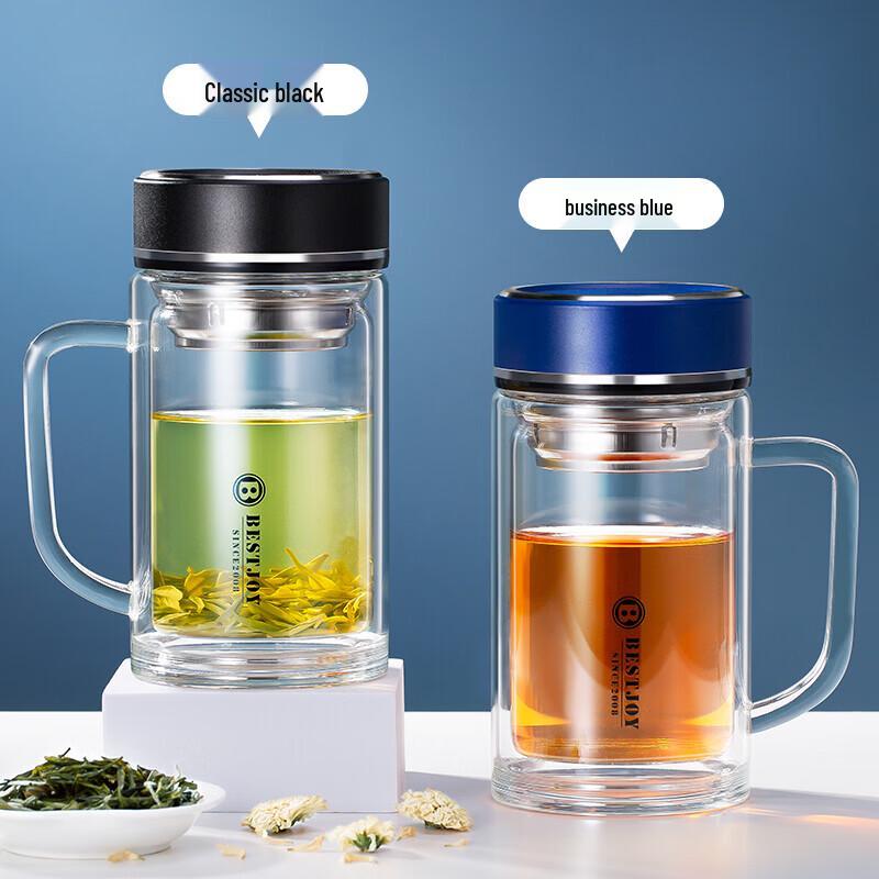 FUGUANG BestJoy Premium Double-Wall Glass Office Mug