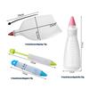 4-Head Piping Tip Set Silicone Chocolate Butter Piping Pen Piping Bags Piping Bottles Writing And Baking Tools