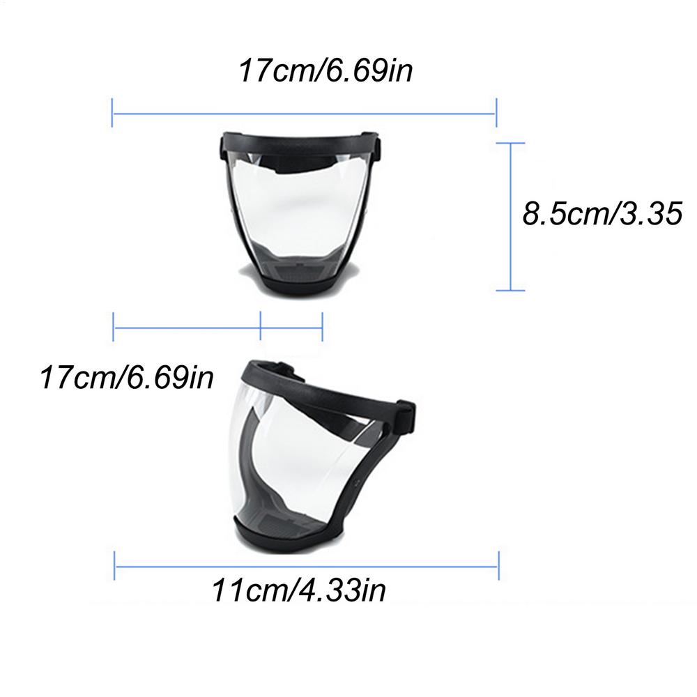 

Safety Anti Fog Face Shield Adjustable Face Shield With Clear Visor And Anti-Fog Design Full Face Protection Equipment чёрный