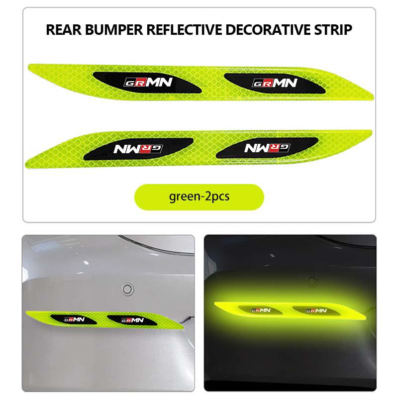 

Car Door Sticker Safety Warning Reflector Sticker Reflective Strip Auto Exterior Accessories For Toyota Crown GR Corolla YARIS