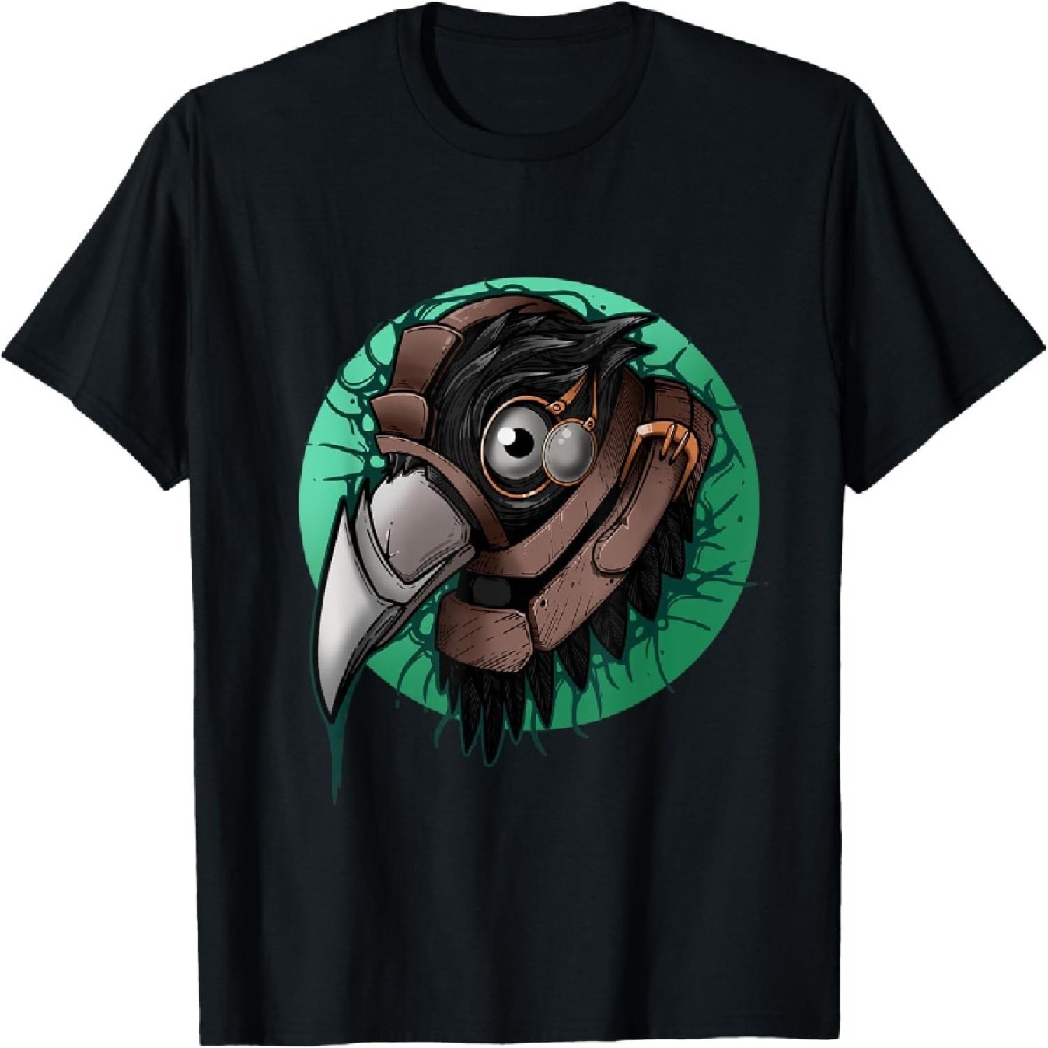 Steampunk Crow T-Shirt S