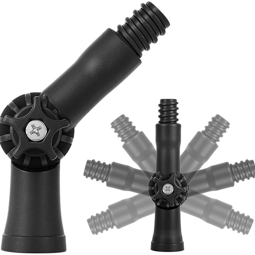 180 Degree Rotating Head Extendable Window Cleaner Heavy Duty Stainless Steel Telescoping Pole For High Reach Indoor Outdoor Cleaning