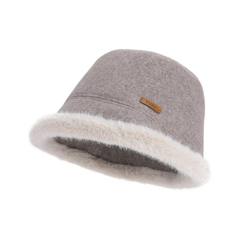 

Осенне-зимняя бархатная теплая шляпа женская шляпа рыбака в британском стиле шляпа-панама для большой головы