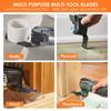Oscillating Saw Blade Set 10/18/26Pcs Universal Titanium Bimetal Oscillating Multitool Blade with 3 Adapter for Wood PVC Cutter