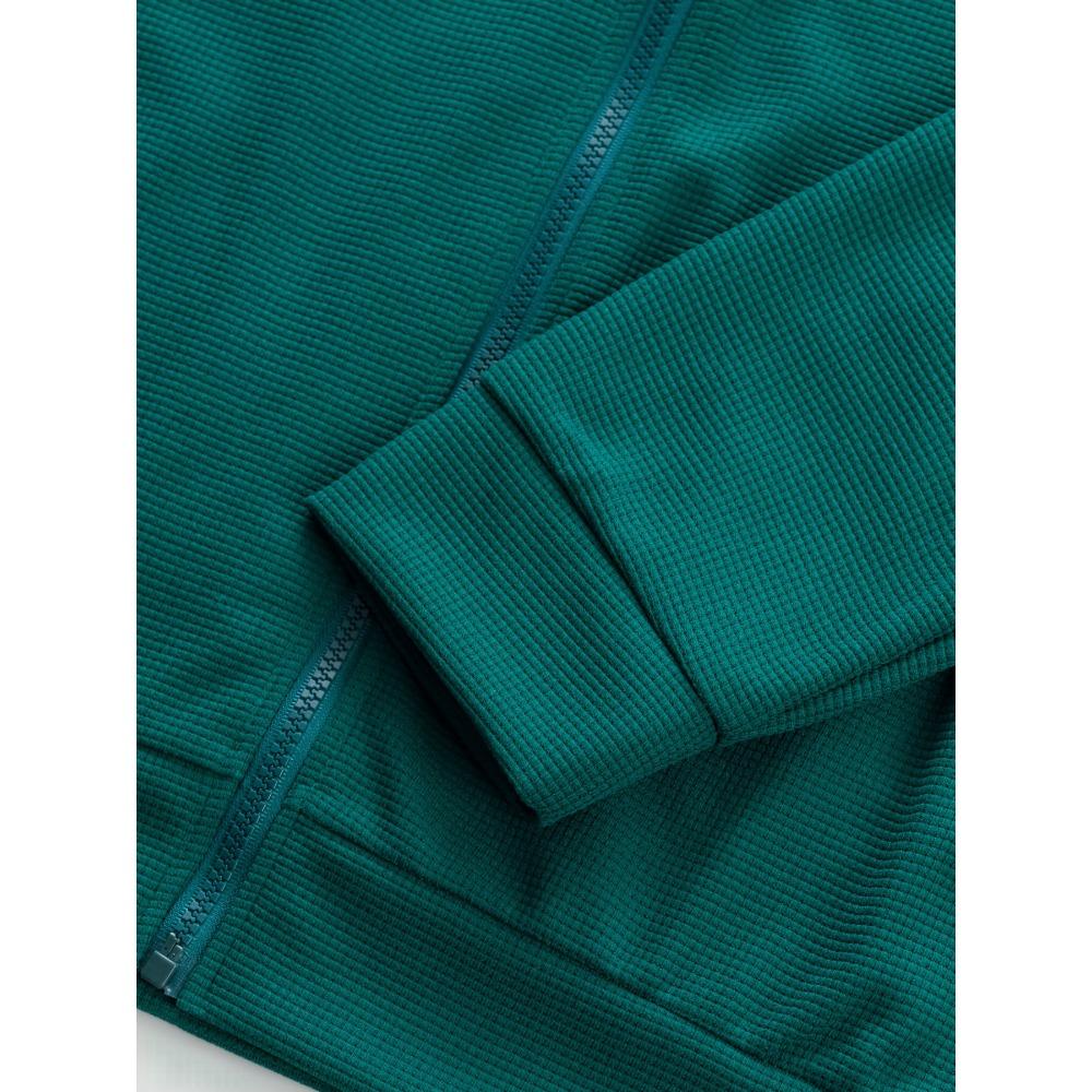 Pánská jarní/podzimní bunda s kapucí, zapínáním na zip, kapsami, límcem, jednobarevná, ležérní, přiléhavá