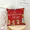Cartoon P-Peter Rabbits Christmas cushion cover Pillow Case Pillowcase Soft Skin Friendly & Comfortable with a Hidden Zipper