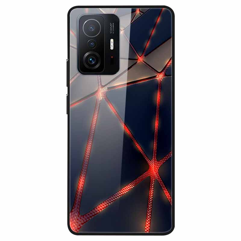 Tempered Glass Case For Xiaomi 11T Cover 6.67 Cool Bumper Hard glass Case For Xiaomi 11T Pro Case Mi 11T Pro Mi11T Capa Shells