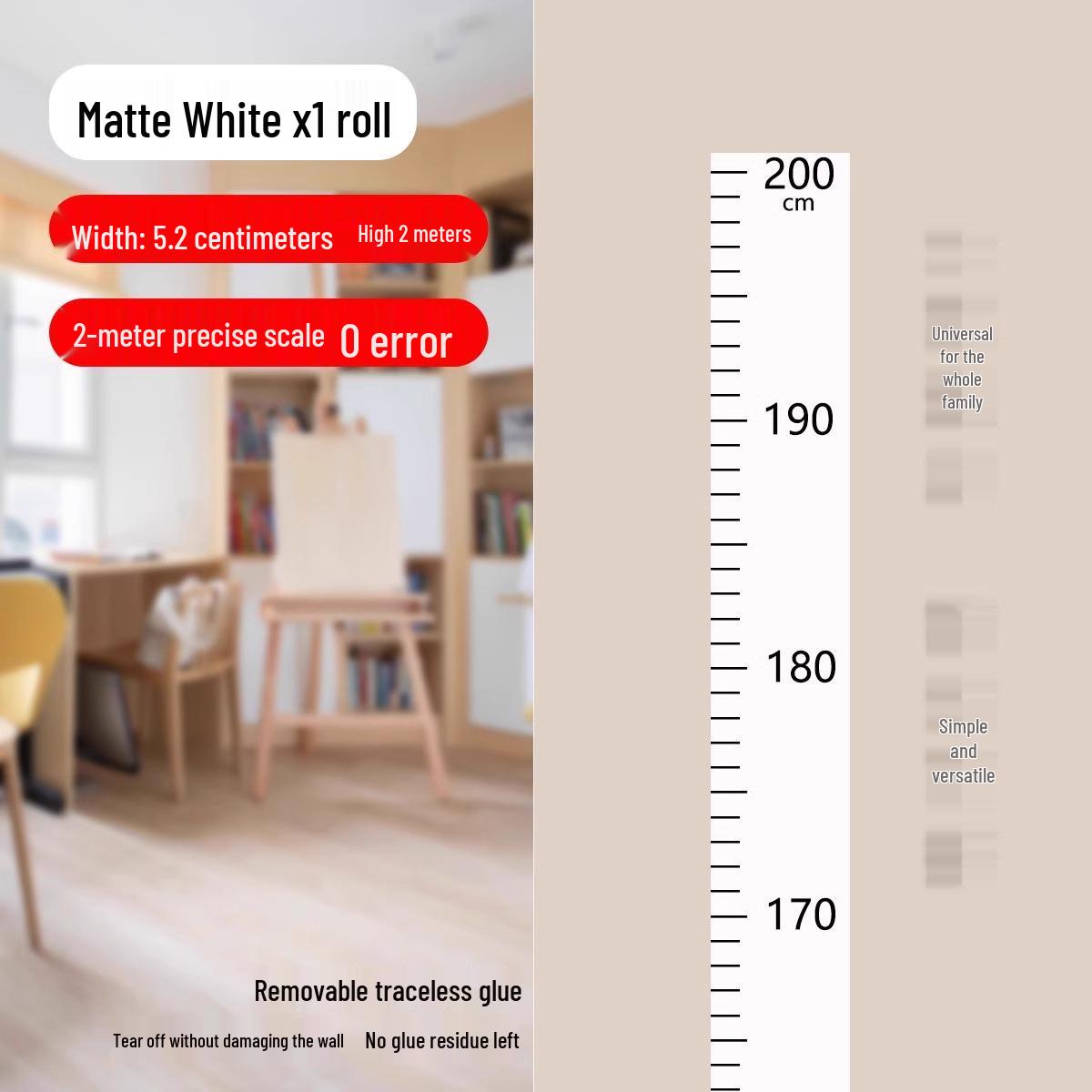 

Водонепроницаемые съемные наклейки на стену для измерения роста детей 2 м – прозрачные и не оставляющие следов