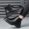 Men's Boots Classic Black Chelsea Boot Luxury Genuine Leather Leather Boots for Men Plush Warm Winter Boot Casual High Top Boots
