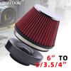 Air Intake Filter Auto Cold Kit Sport Racing Car Acessories Cone High Flow Filters Automobile Universal Parts 150-76/89/101mm