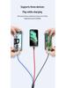 5A Super Fast 3-in-1 Braided Charging Cable, 2m Type-C to Triple Connector
