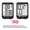 WEST BIKING Wireless Road Bike Computer Large Screen Bicycle Speedometer White Backlight Waterproof Odometer Cycling Stopwatch