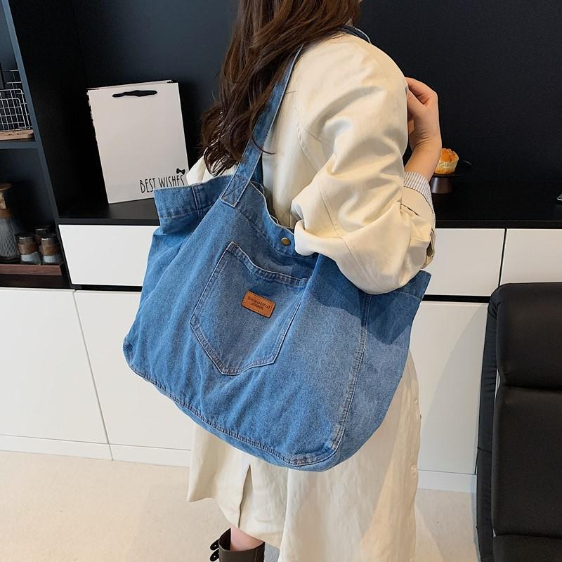 Sac à Bandoulière Grande Capacité Sac Fourre-Tout Vintage pour Femmes Sac à Main Étudiant