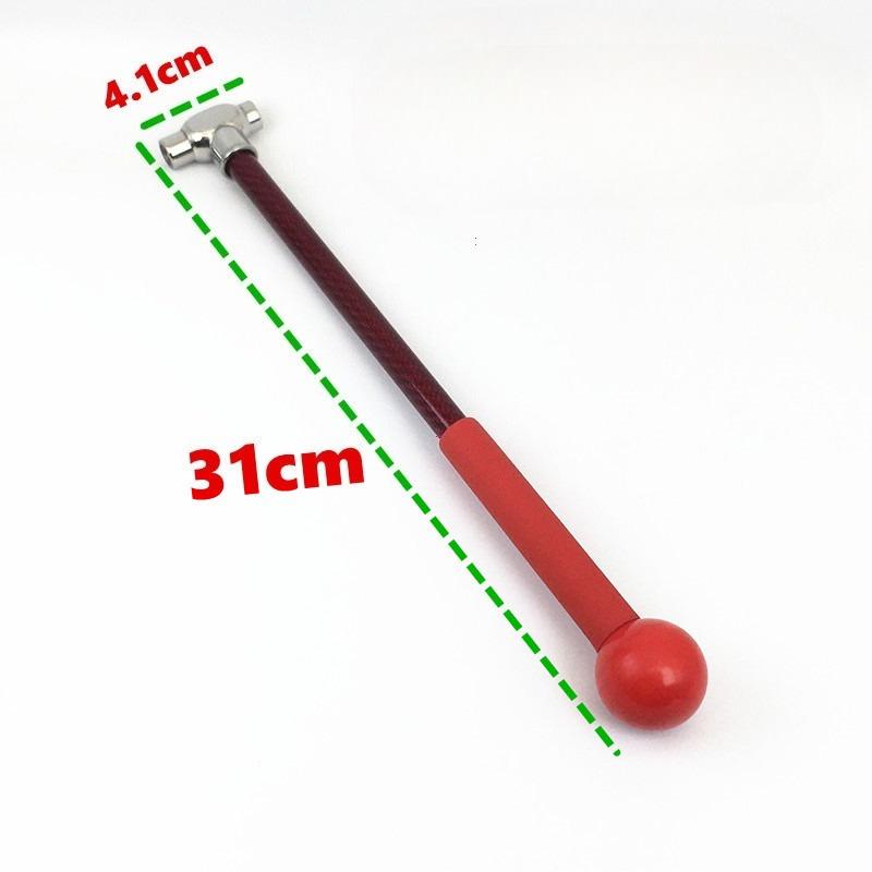 Car dent repair titanium alloy percussion leveling hammer carbon fiber rod hammer head sheet metal restoration anti-slip hammer