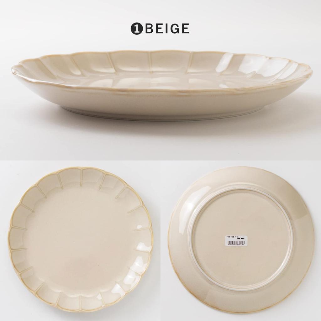 Minoru Pottery Mino Ware Itsuka 210 plates Beige (Minorutouki)