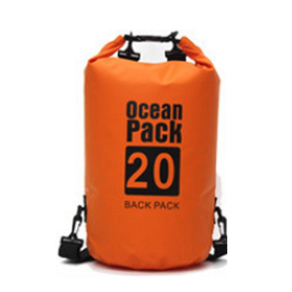 20L Waterproof Dry Bag Large-Capacity Beach Backpack Swimming Bucket Bag  Fishing Hiking