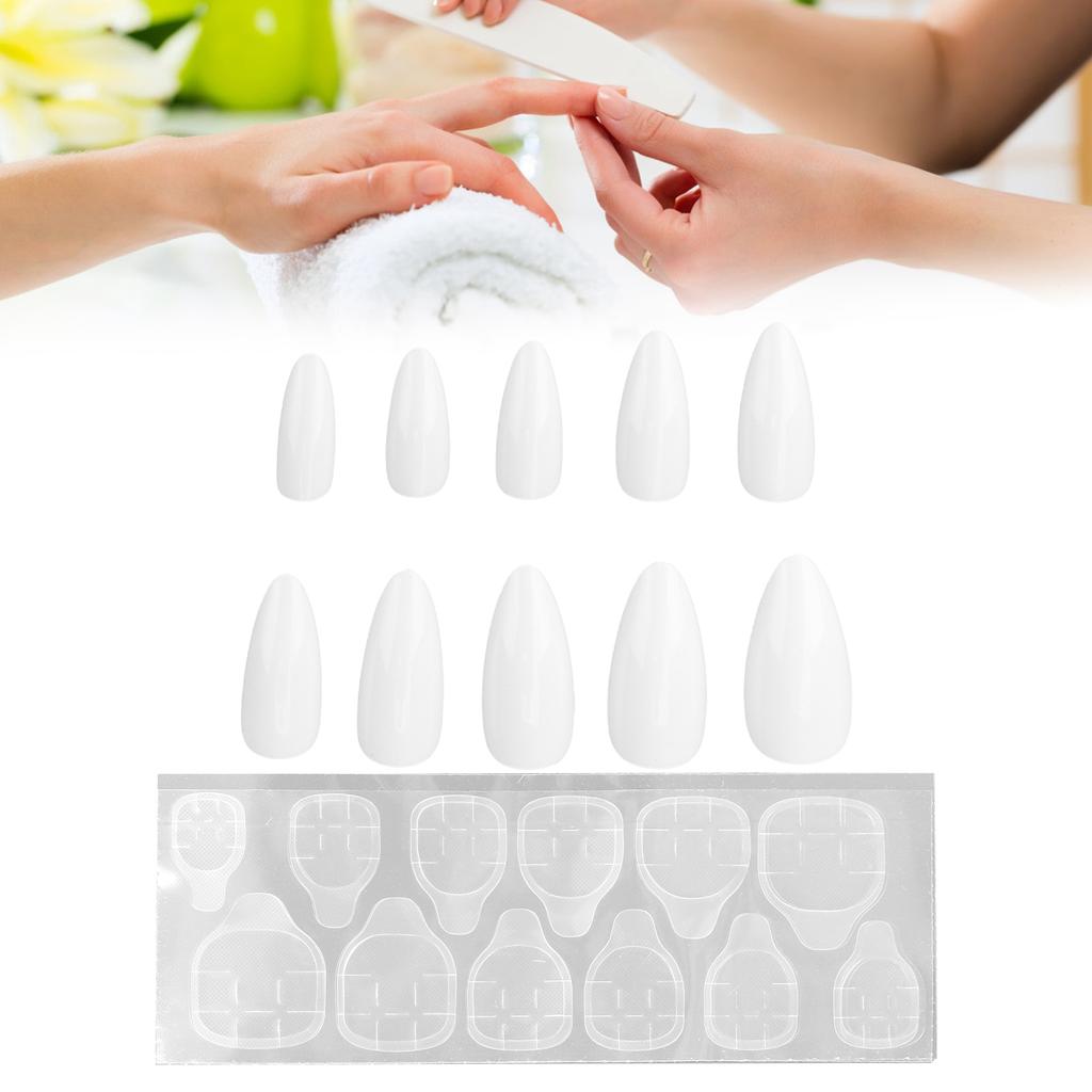 10pcs Coffin Press On Nails Full Cover Fake Nails Tips Glossy Artificial False Nails Manicure Decal for Women