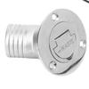 Boat Deck Filler 45 Degrees  316 Stainless Steel 38mm Flip Fill Cover with Keyless Cap for Marine Yacht