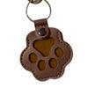 Fashion Leather Pet Hair Keychain Paw Shape Decoration Cat Fur Storage Pendant Refillable Charm Cat Paw Key Chains Bag Accessory