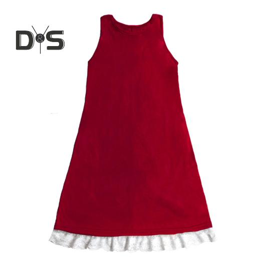 

Женское сарафанное платье с боковыми карманами, кружевной отделкой по подолу, А-силуэта, без рукавов, с круглым вырезом, однотонное мини-платье, летнее короткое платье для пляжных свиданий, повседневная одежда S вино красного