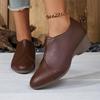 Retro-style New Soft Leather Women's Shoes, Anti-slip and Versatile Casual Single Shoes