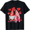 Gnome Valentines Day Couple Shirt Gnomes Valentine Hearts Men T Shirt
