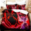 3D Print Anime Stolas Helluva Hazbinels Boss Bedding Set With Pillowcase Duvet Cover Soft Queen King Size Bedclothes Home