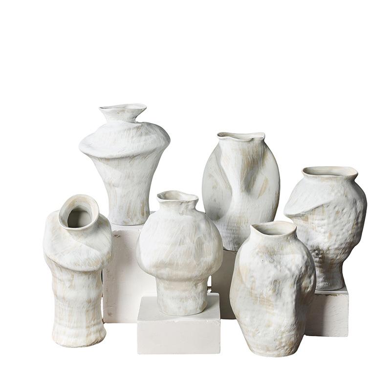 Keramikvase Handgefertigt Grobkeramik Blumenvase Keramik Handwerk Blumenarrangement Zubehör Heimdekoration