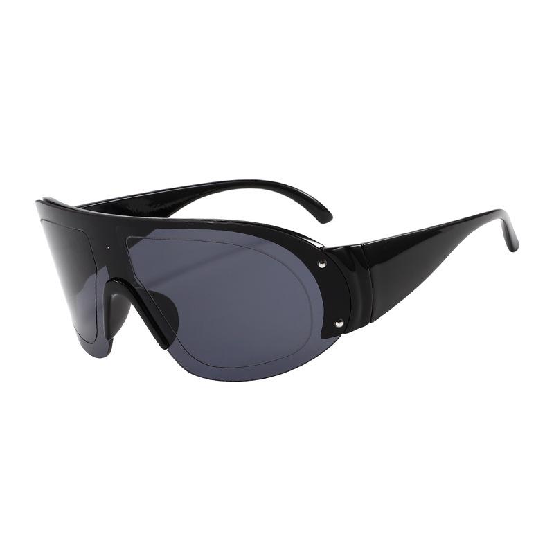 

Ветрозащитные солнцезащитные очки с защитой от УФ-лучей: Стильная унисекс оправа большого размера для уличной моды