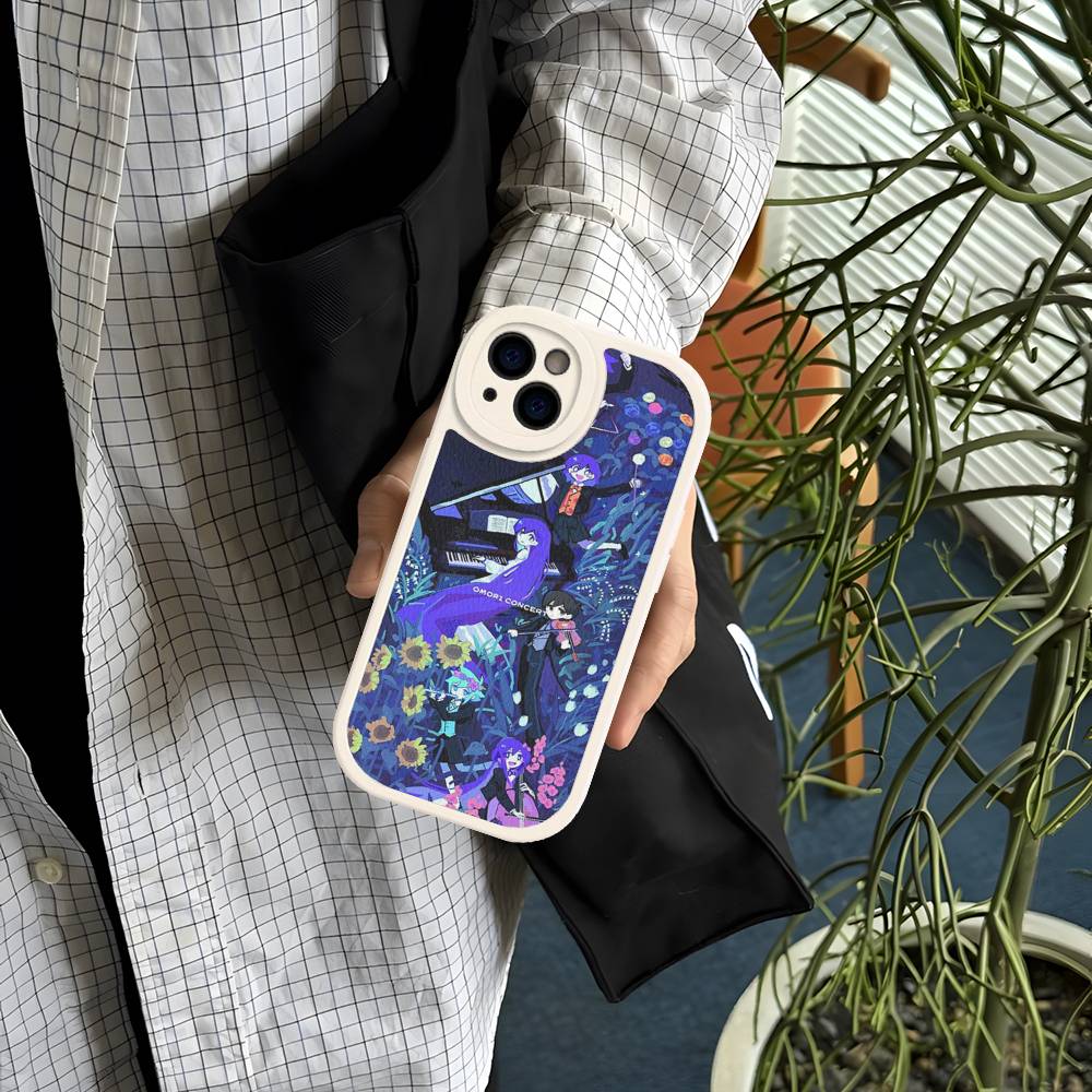 O-Omori Game Phone Case For IPhone 16 15 14 13 12 11 Pro Max Plus Leather Shockproof Cover