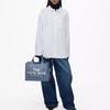 Marc Jacobs Canvas Medium Tote Bag Blue Shadow Women Tote_bags M0016161-481
