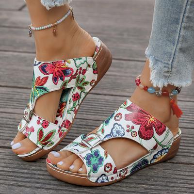 Mode Damen Schuhe Sommer Neue Damen Hausschuhe Lässige Keilabsatz Plateau Hausschuhe Komfort Slipper Outdoor Schuhe Zapatos Mujer