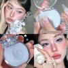 Japanese-Style Transparent Blue Eyeshadow Summer Limited Edition Mermaid Blue Highlighter Blush Cream for Daily Use with a High-End Feel