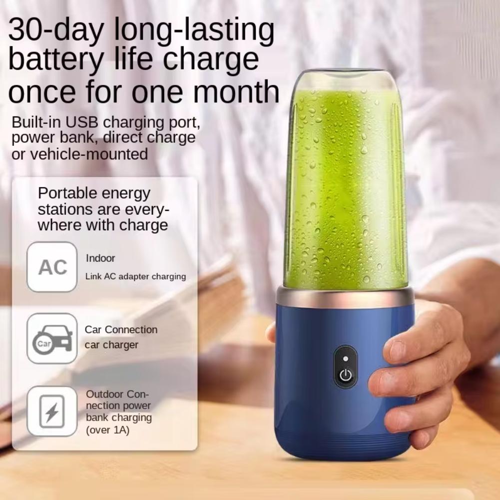 Mini Juice Blender Cup 40W Portable Blender USB Rechargeable 400ML Automatic Small Electric Juicer Wireless Smoothie Blender