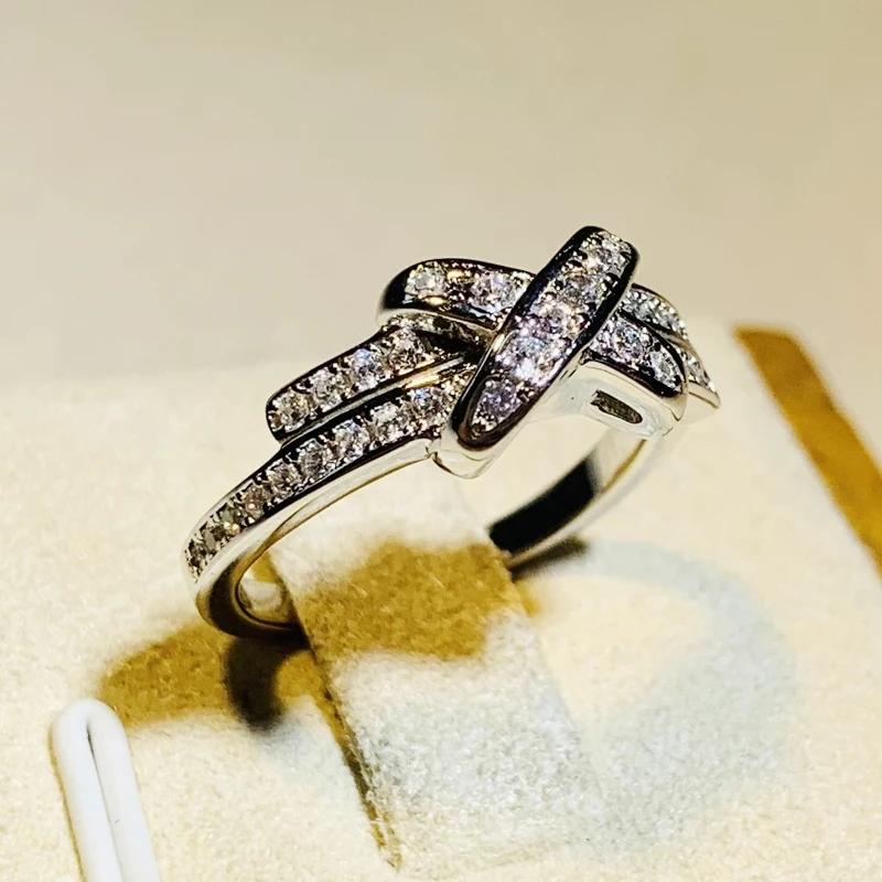 

CAOSHI Fashion Lady Silver Color Finger Ring with Bright Zirconia Stylish Female Engagement Ceremony Jewelry Luxury Accessories 6
