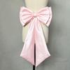 Large Bowknot Waist Ornament Satin Tulle Bow Bow Knots Accessories  Sophisticated Gown