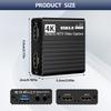 USB 3.0 Video Capture Card HDMI 4K Recording Box Game 1080P Video Recorder 60FPS